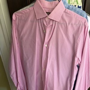 Hickey Freeman Pink Dress Shirt, French Cuffs